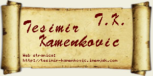 Tešimir Kamenković vizit kartica